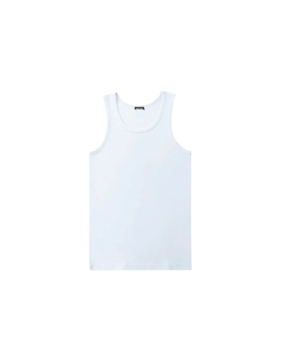 Ribbed Tank - White