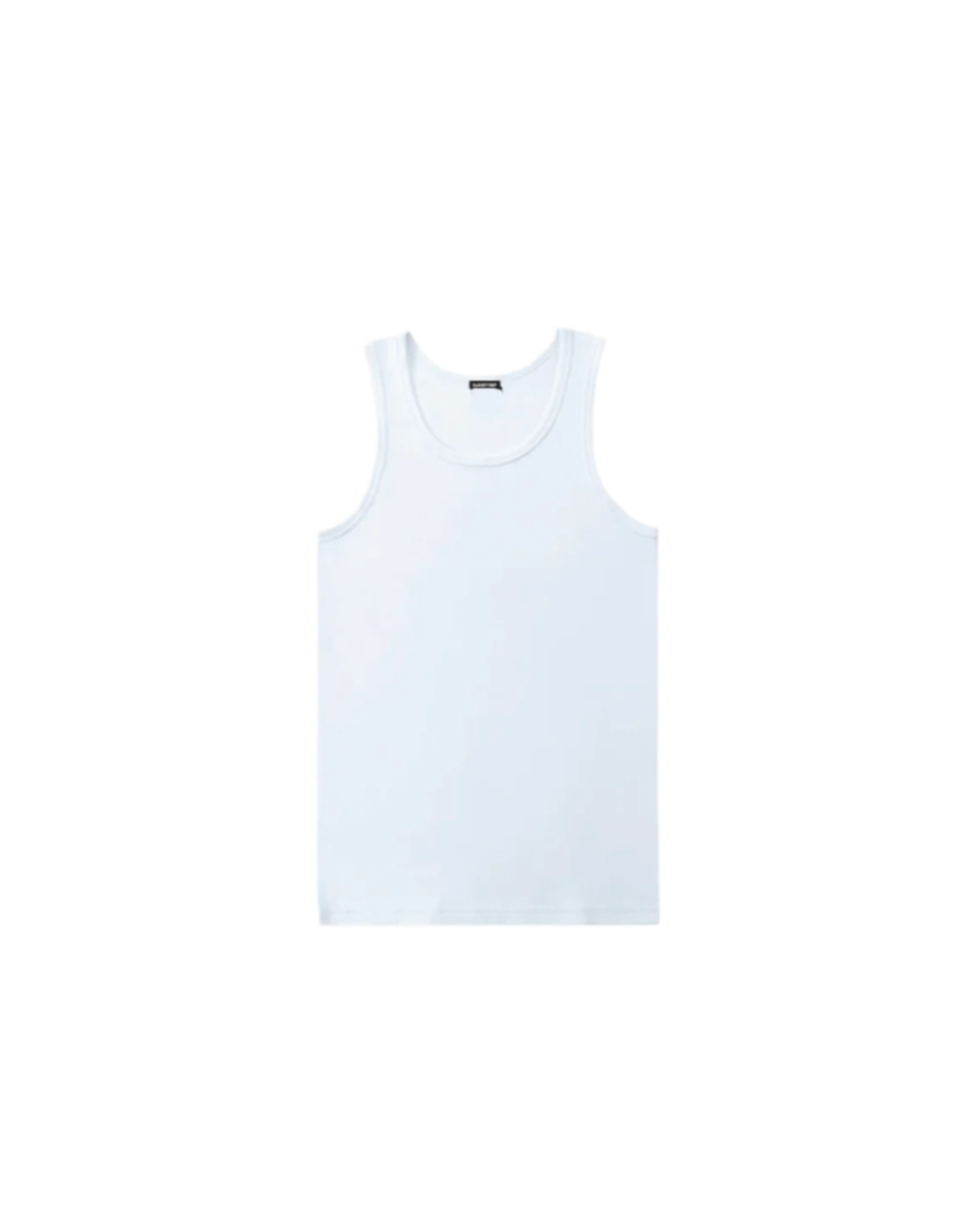 Ribbed Tank - White