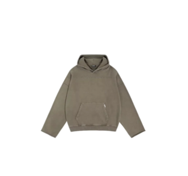 Uncuffed Hoodie - Vintage Khaki
